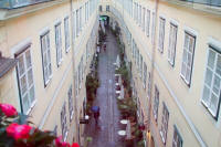 Central courtyard of the Mercure Grand Hotel Biedermeier