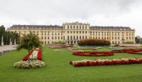 Gardens and the back of the Schönbrunn Palace