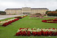 Gardens and the back of the Schönbrunn Palace