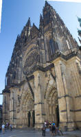 Composite of front of St Vitus’ cathedral