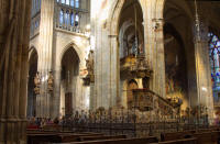 Inside St Vitus’ cathedral