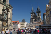 Astronomical Clock, Church of Our Lady before Týn and Old Town square