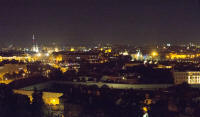 South east from Prague Castle, at night