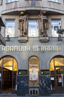 Statues above Adamova Lékárna (Adam’s Pharmacy) on Wenceslas Square