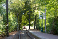 End of the tram-line near the Glienicker Brücke