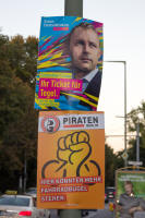 The cubist and Pirate Party candidates for the Berlin election