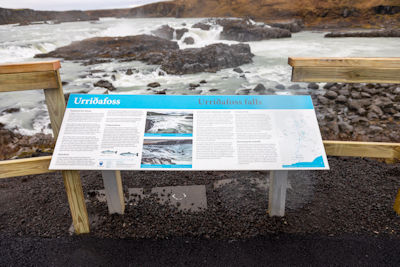 Urriðafoss information board