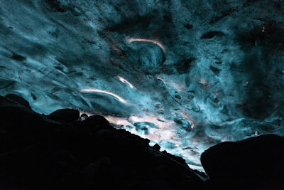 Inside the ice cave