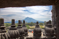 Merapi volcano from Roro Jonggrang temple