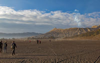 The Sand Sea, with Mount Bromo in the background