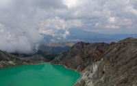 View to the west of Ijen crater