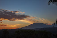 Mount Raung at sunset