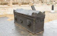 Rear of the coffin