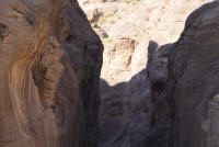 Start of the Siq, with remains of an arch