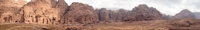 The Royal Tombs and Petra panorama