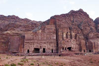 The Palace Tomb, the Corinthian Tomb, the Silk Tomb, and part of the Urn Tomb panorama
