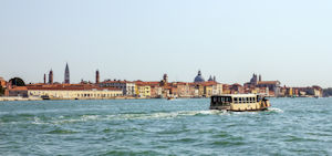 First view of Venice proper