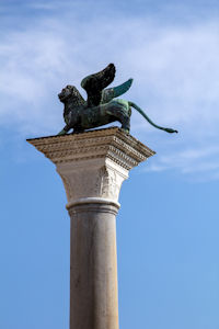 Top of lion column, Piazza San Marco