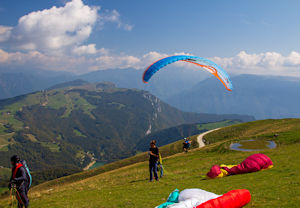 Paragliding launch