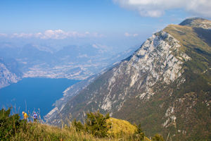 Northern end of Lake Garda from Monte Baldo: Riva and Torbole