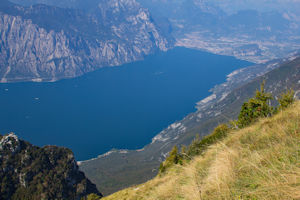Panorama of Limone to Riva and Torbole