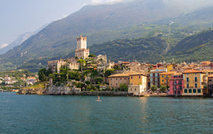 Scaliger castle, Malcesine, from the ferry to Limone