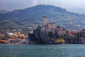 Scaliger castle, Malcesine, from the ferry to Limone