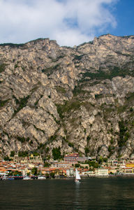 Mountain behind northern Limone
