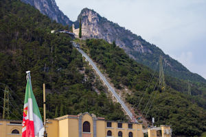 Riva fortress, with funicular