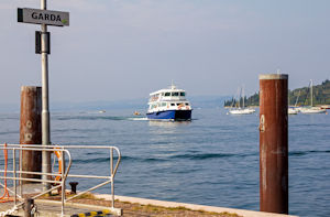 The ferry arrives at Garda