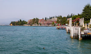 North from Sirmione ferry terminal