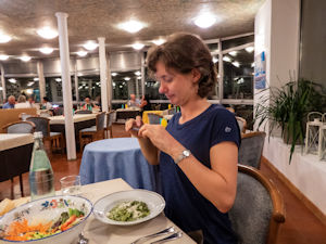 Magda photographs the pasta