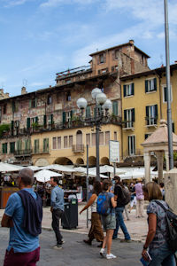 Panorama of Piazza Delle Erbe