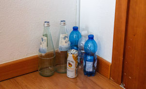 Empties in Rely Hotel room