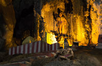 One of the scenes of Murugan's life inside the Temple Cave