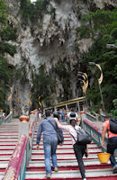 The upper steps and entrance to the Temple Cave