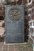 Dutch headstone in St Paul's church