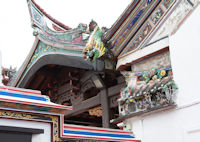 Close up of roof of Cheng Hoon Teng temple