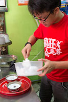 Preparation of cendol