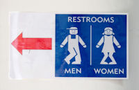 Toilets sign in the Stadthuys