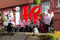 Muslim women who love Malacca