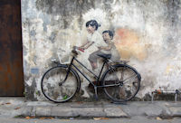 &ldquo;Kids on Bicycle&rdquo; on Lebuh Armenian