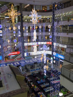 Christmas decorations at Prangin Mall