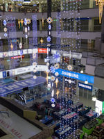 Christmas decorations at Prangin Mall