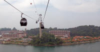Cable cars seen from a cable car