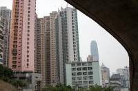 Apartments and IFC2 from Conduit Road flyover