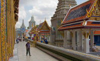 Beside the temple of The Emerald Buddha (?)