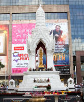 Shrine outside Central World Plaza shopping centre