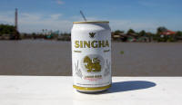 Singha beer can