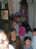 Tourists inside the Venetian
